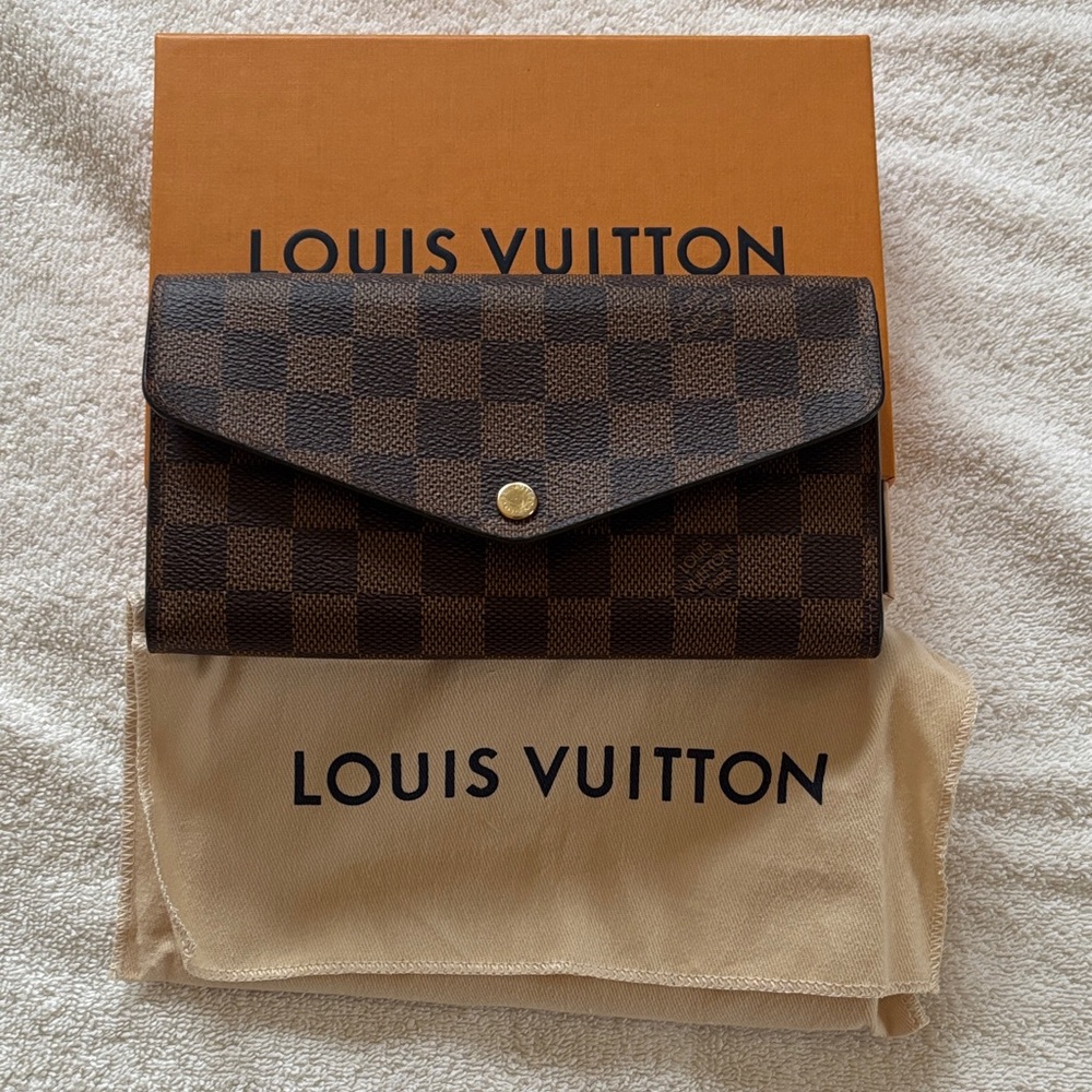 Louis Vuitton Brown Checkered Clutch
